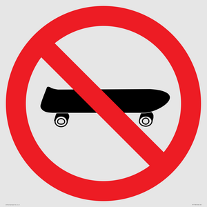 P924 Prohibition: No skateboarding